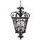 French Quarter Marcado Black Four Light Hanging Lantern