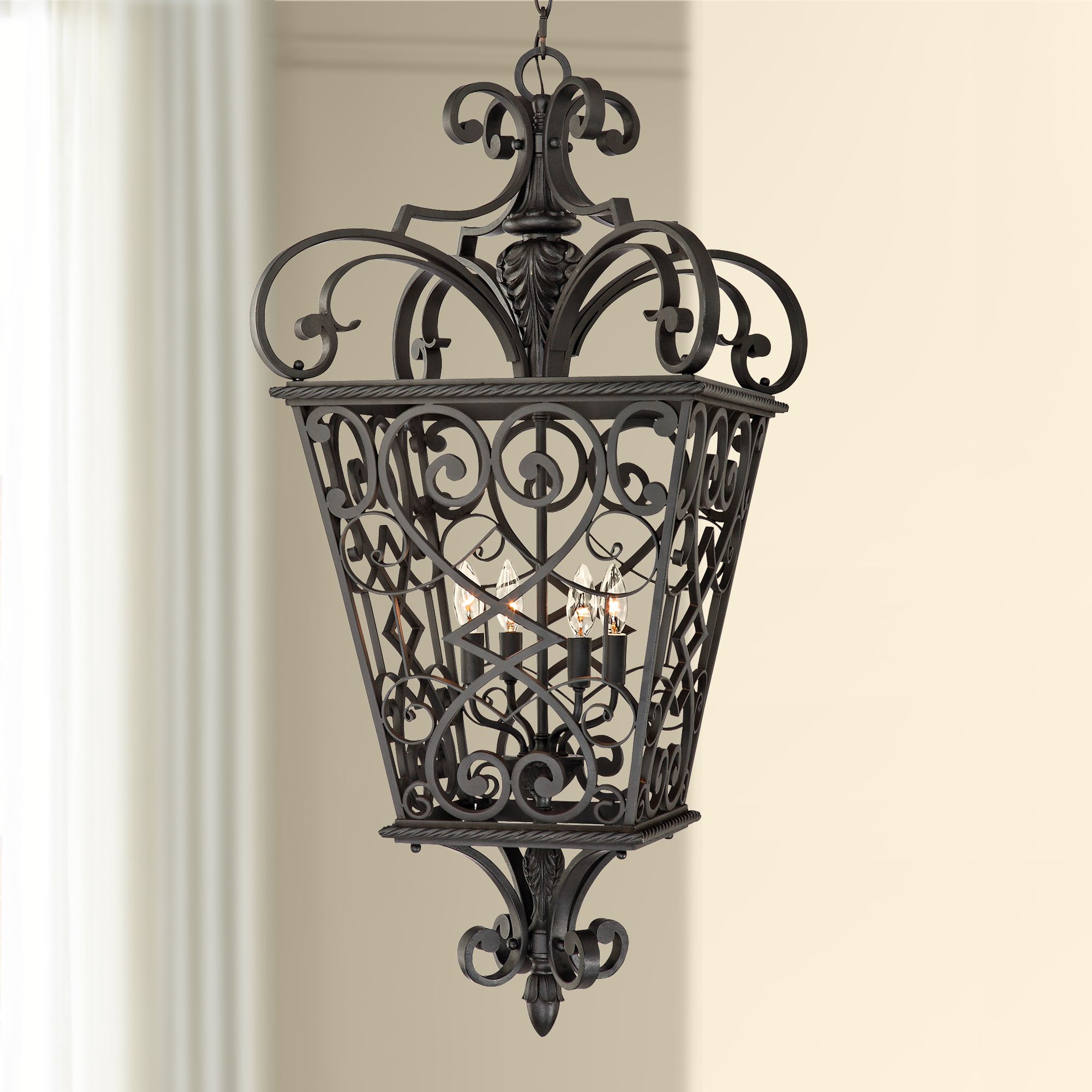 wrought iron kitchen pendant lighting