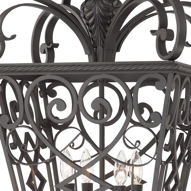 Image 5 French Quarter Marcado Black Four Light Hanging Lantern more views