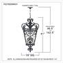 6_French Quarter Marcado Black Four Light Hanging Lantern more views