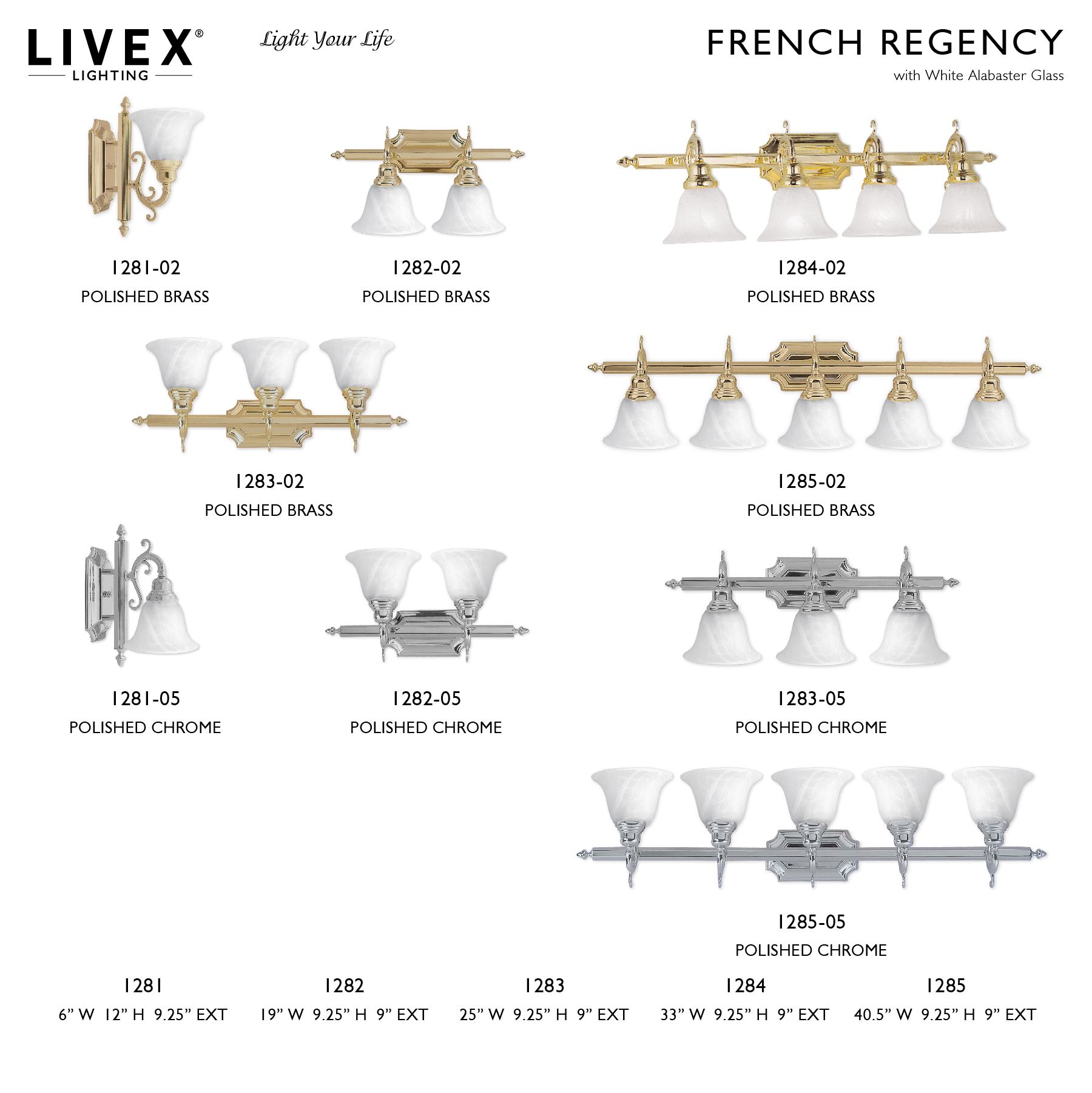 French Regency 6-in W 1-Light Chrome Arm Wall Sconce