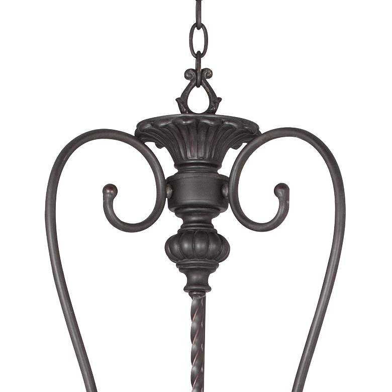 Image 5 French Scroll 27 1/2 inch Wide 12-Light Foyer Chandelier more views