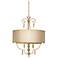 French White 20" Wide 4-Light Pendant Light