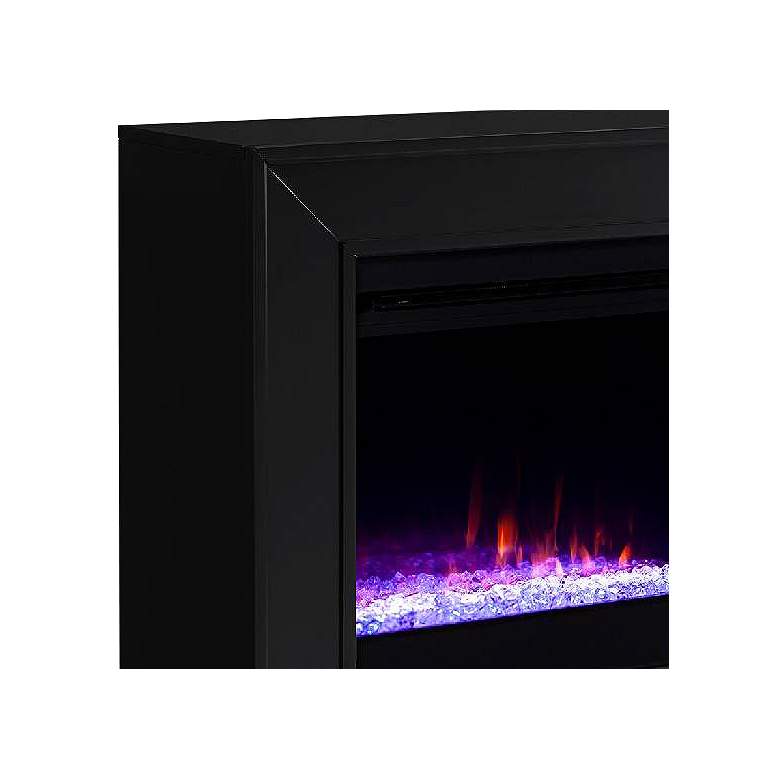 Image 3 Frescan 33" Wide Black Color Changing LED Electric Fireplace more views