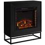 Frescan 33" Wide Black LED Electric Fireplace