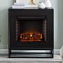Frescan 33" Wide Black LED Electric Fireplace