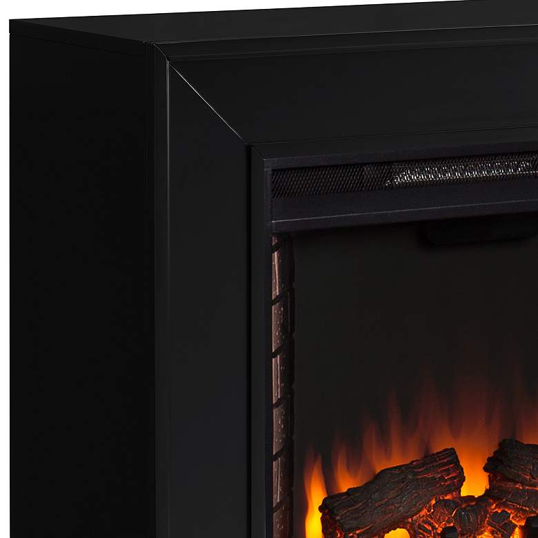 Image 3 Frescan 33" Wide Black LED Electric Fireplace more views