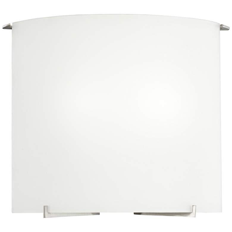 Image 1 Fresco 10 1/4 inch High Frosted White Glass Wall Sconce