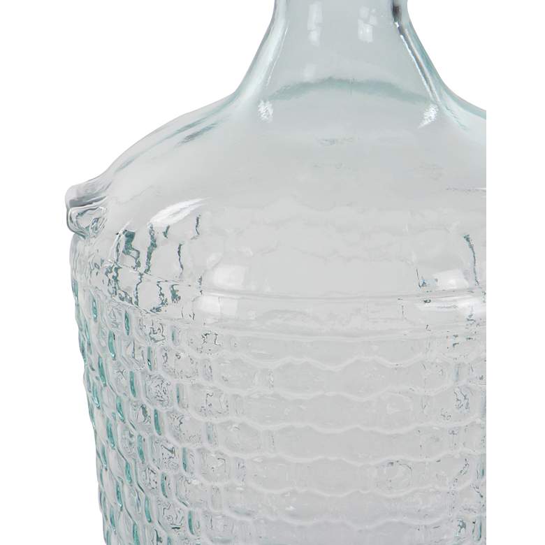 Image 4 Fresco Blue Glass 17" High Decorative Bottle-Shaped Vase more views