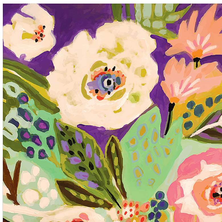 Image 4 Fresh Flowers in Vase 48" High 2-Piece Glass Wall Art Set more views