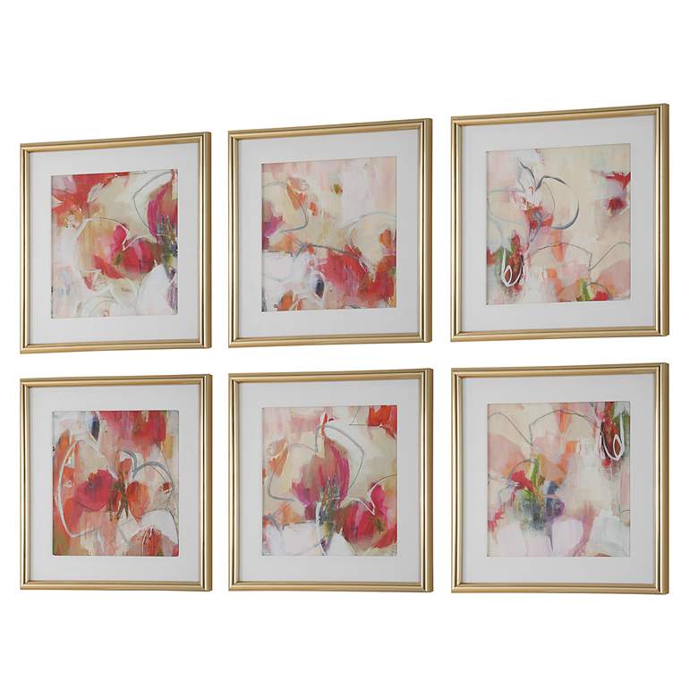 Image 4 Fresh Start 17" Square 6-Piece Framed Print Wall Art Set more views