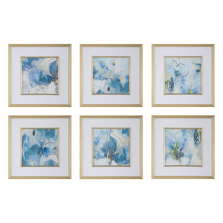Image 2 Fresh Start 19 1/4" Square 6-Piece Framed Print Wall Art Set