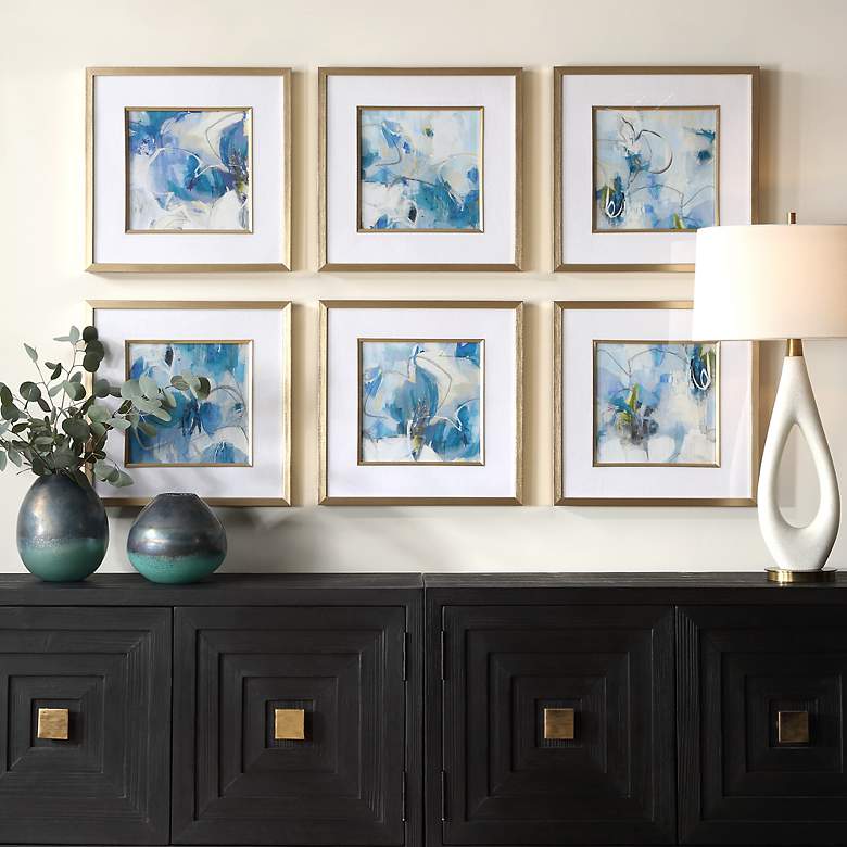 Image 1 Fresh Start 19 1/4" Square 6-Piece Framed Print Wall Art Set