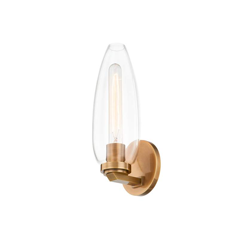 Image 7 Fresno 12 3/4" High Patina Brass Wall Sconce more views