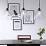 2_Frey 42 3/4" Wide Black 3-Light Linear Pendant