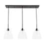 4_Frey 42 3/4" Wide Black 3-Light Linear Pendant more views