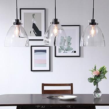 Frey 42 3/4" Wide Black 3-Light Linear Pendant