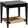 2_Freya 19 3/4" Wide Black Wood Rectangular End Table
