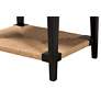 3_Freya 19 3/4" Wide Black Wood Rectangular End Table more views
