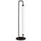 Freya 26.5" High Matte Black LED Table Lamp With White Acrylic Shade