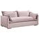 Freya 84 1/4" Wide Mauve Velvet Sofa with Throw Pillows