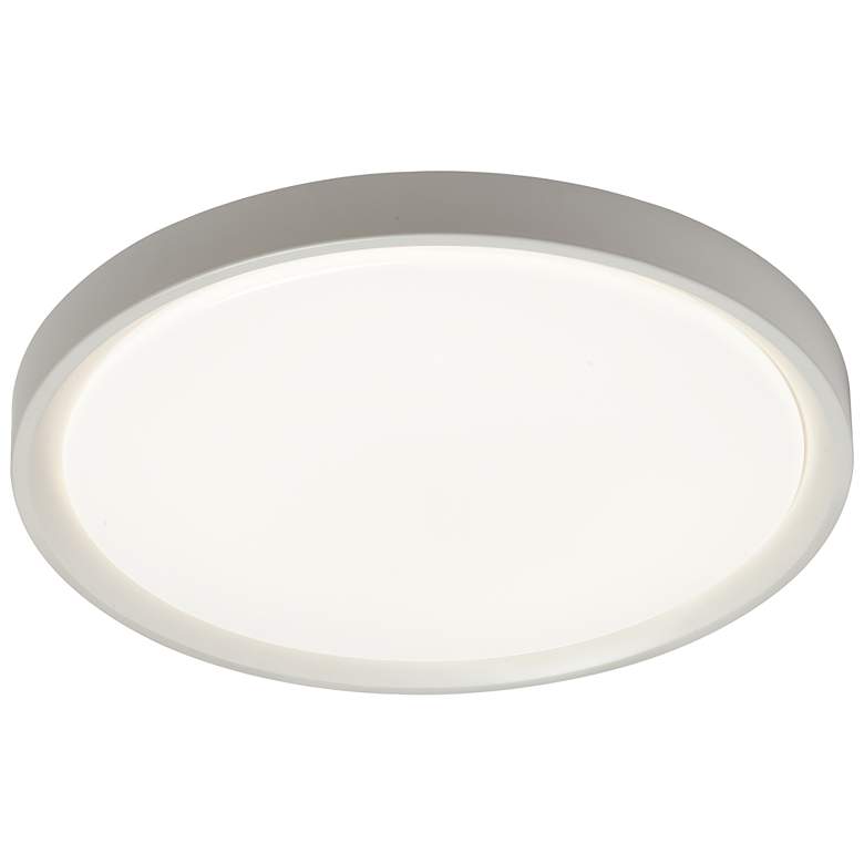 Image 1 Frida 15.75" Wide Matte White 30W Flush Mount