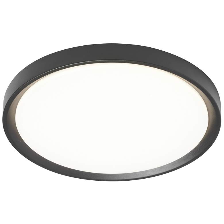 Image 2 Frida 15.75" Wide Sandy Black 30W Flush Mount