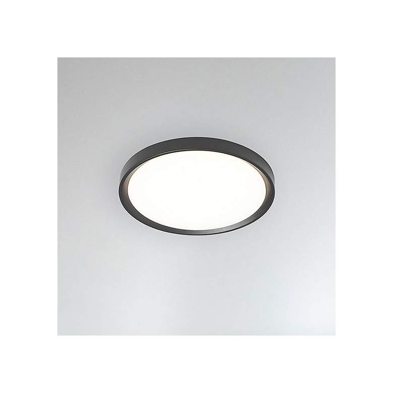 Image 1 Frida 15.75" Wide Sandy Black 30W Flush Mount