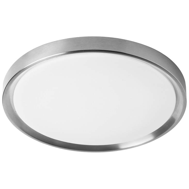 Image 1 Frida 15.75" Wide Satin Chrome 30W Flush Mount