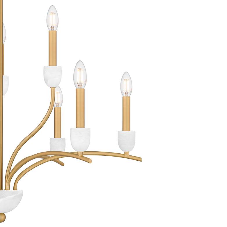 Image 5 Frida 9-Light Aged Brass Chandelier more views