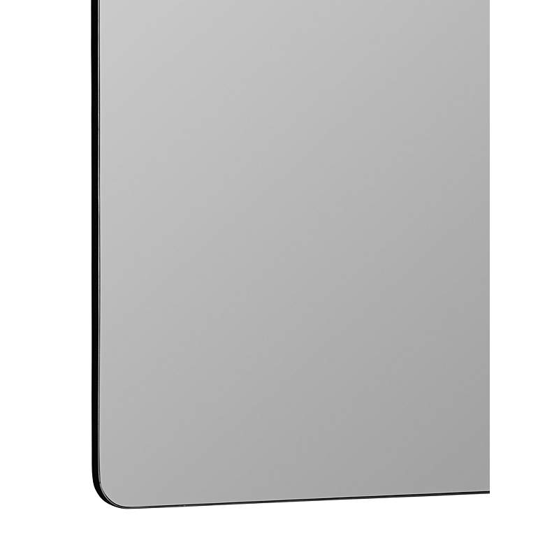 Image 6 Frida Shiny Black 48" x 40" Oversized Wall Mirror more views