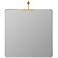 Frida Shiny Gold 48" x 40" Oversized Rectangle Wall Mirror