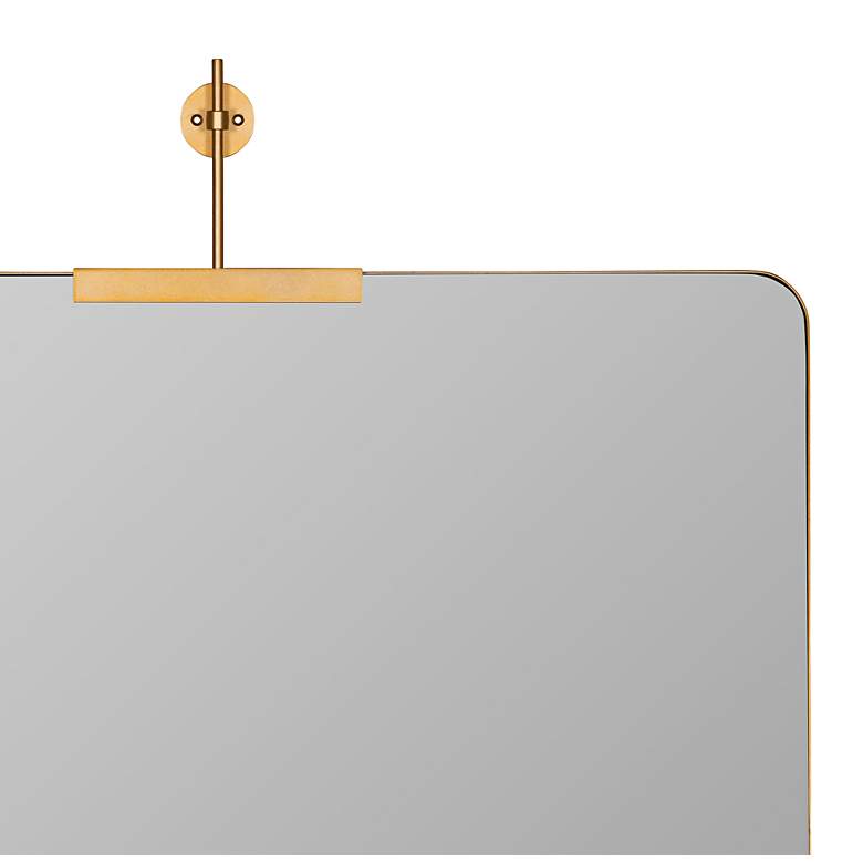 Image 4 Frida Shiny Gold 48" x 40" Oversized Rectangle Wall Mirror more views