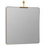5_Frida Shiny Gold 48" x 40" Oversized Rectangle Wall Mirror more views