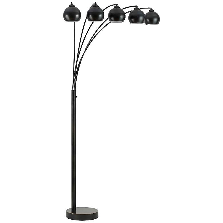 Image 1 Friedmond Dark Bronze Metal 5-Light Arc Floor Lamp