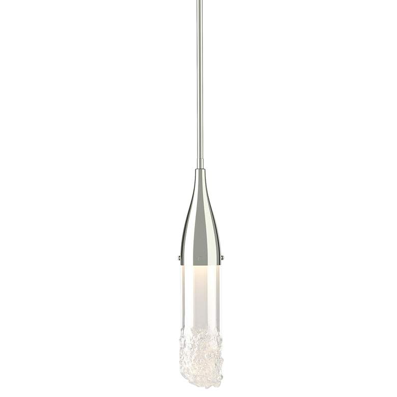 Image 1 Fritz 3 1/4" Wide Sterling Mini Pendant with Clear Glass