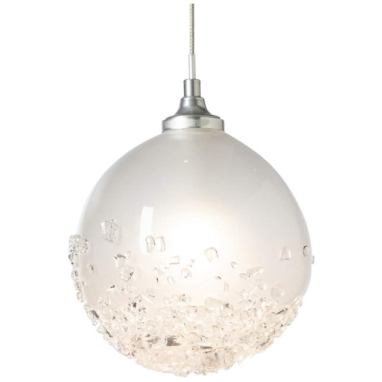 Image 1 Fritz 5.5" Wide Sterling Globe Mini Pendant