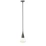 Fritz 8.3" Wide Large Dark Smoke Pendant With Clear Glass Shade