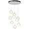 Fritz Globe 20.5" Wide 9-Light White Long Pendant With Frosted Glass S