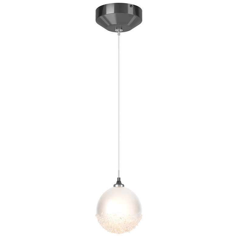 Image 1 Fritz Globe 5.5"W 1-Light Ink Standard Mini Pendant w/ Frosted Glass S