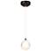 Fritz Globe 5.5"W Oil Rubbed Bronze Standard Mini Pendant w/ Frosted S