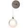 Fritz Globe 6.4" High Bronze Sconce With Frosted Glass Shade