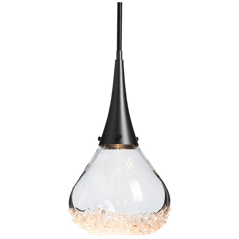 Image 1 Fritz Large Pendant - Black Finish - Clear Glass