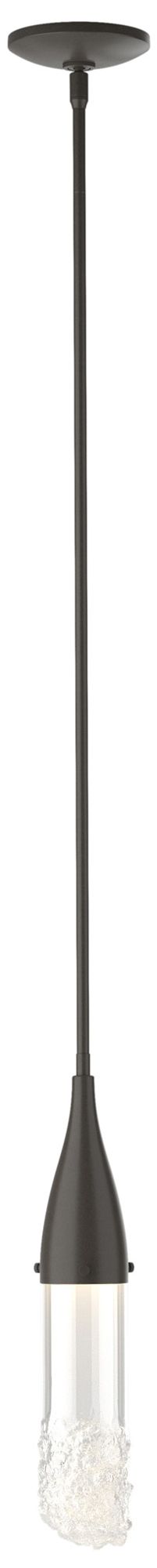 Fritz Mini Pendant - Dark Smoke Finish - Clear Glass - Made to Order
