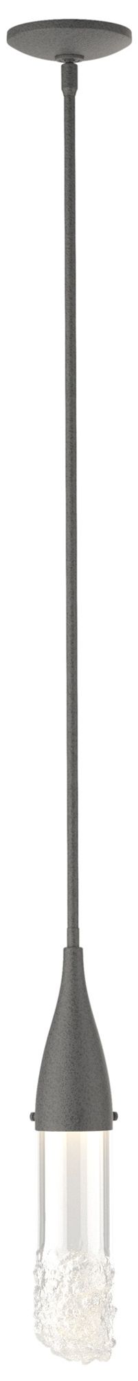 Fritz Mini Pendant - Natural Iron Finish - Clear Glass - Made to Order