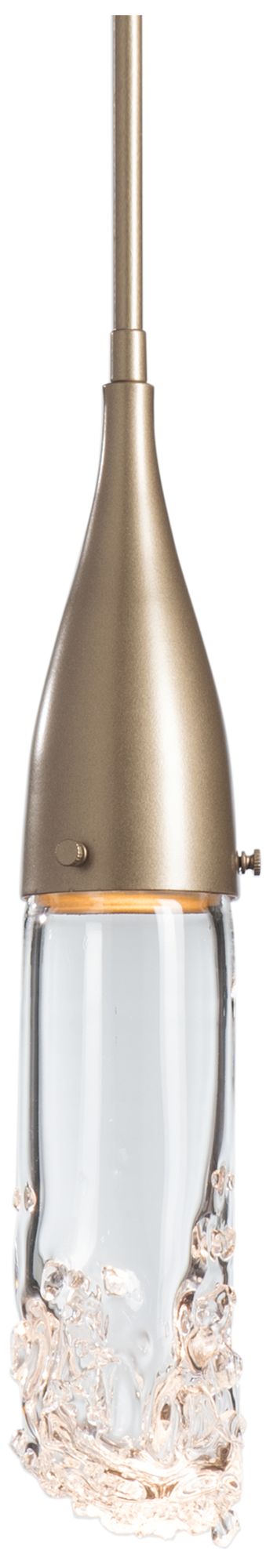 Fritz Mini Pendant - Soft Gold Finish - Clear Glass - Made to Order