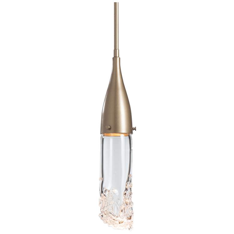 Image 1 Fritz Mini Pendant - Soft Gold Finish - Clear Glass