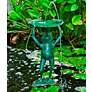 Frog Lily Pad Lifter 25" High Spitter Pond Fountain