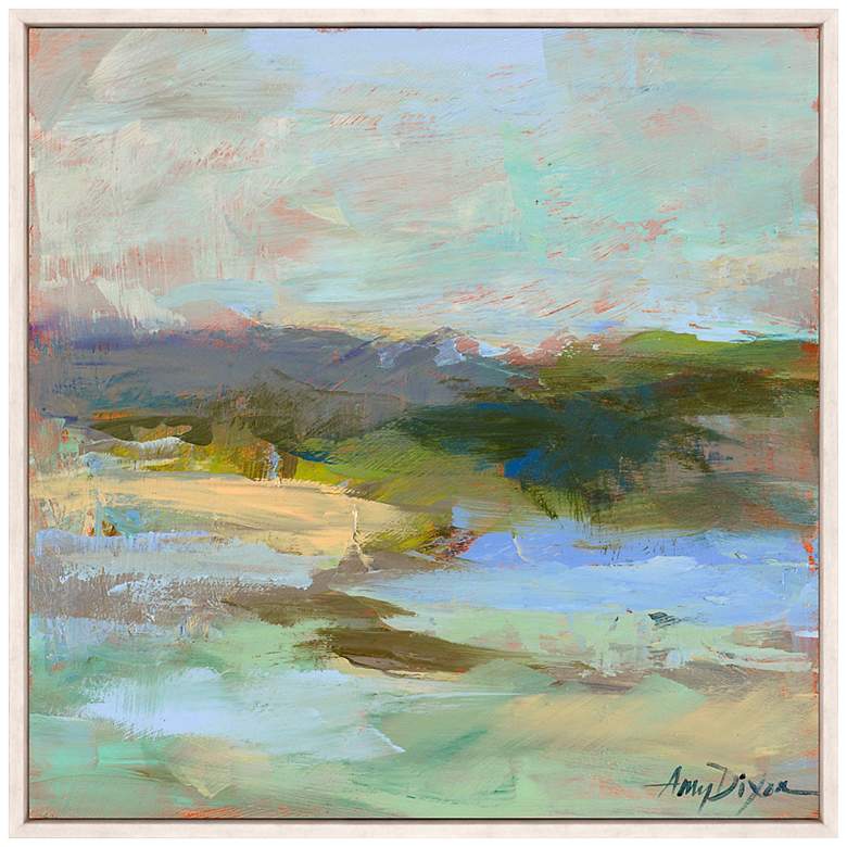Image 3 From Afar 38" Square Giclee Framed Canvas Wall Art