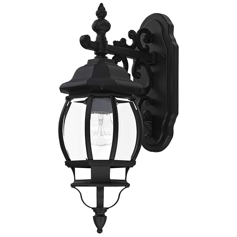 Image 5 Frontenac 1 Light Textured Black Outdoor Wall Lantern more views